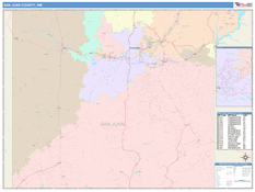San Juan County, NM Digital Map Color Cast Style